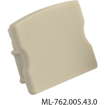 ML-762.005.43.0 Koncovka bez otvoru pro PS, šedá barva, 1 ks
