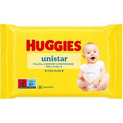 Huggies Unistar Detské vlhčené obrúsky 56 ks