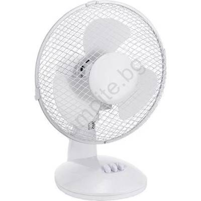 EUROLAMP Настолен вентилатор 38 w/230 v, диаметър 25 см, бял (eu0704)