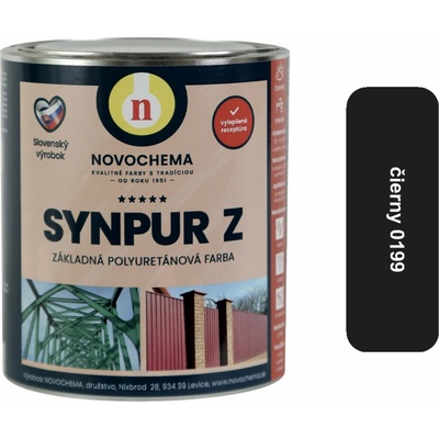 NOVOCHEMA SYNPUR Z polyuretánový dvojzložkový základný náter 0,95 kg Čierna