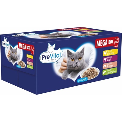 Prevital Mega Box Veal salmon liver chicken 40 x 100 g