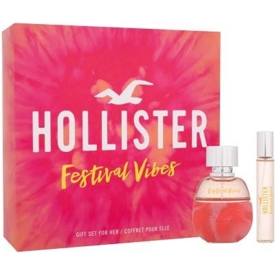 Hollister Festival Vibes darčekový set parfumovaná voda 50 ml + parfumovaná voda 15 ml