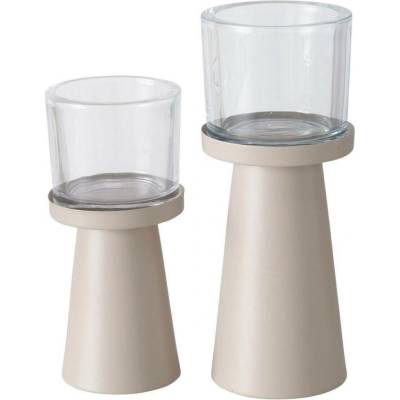 Boltze Home Moderní svícny PIUS, 2 ks, béžové béžová