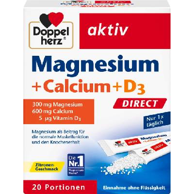 Doppelherz aktiv Magnesium + Calcium + D3 Direct - 20 сашета