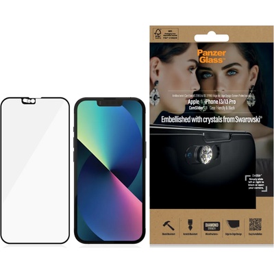 Panzer Стъклен протектор PanzerGlass за Apple Iphone 13 / 13 pro 6.1, CaseFriendly, CamSlaider, AB, Swarovski Edition