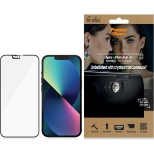 Panzer Стъклен протектор PanzerGlass за Apple iPhone 13 / 13 pro 6.1, CaseFriendly, CamSlaider, AB, Swarovski Edition