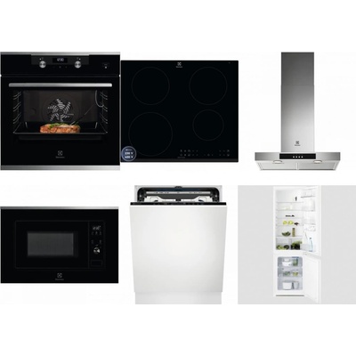 Set Electrolux KODEC75X2 + LIR60433B + LFT426X + LMS2203EMX + EEM69410L + LNT3LF18S