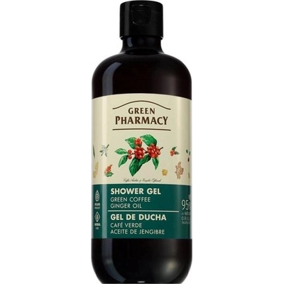 Green Pharmacy Sprchový gél Zelená káva a zázvorový olej 500 ml