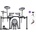 Roland VQD106PADS Basic SET Black Комплект електронни барабани (VQD106PADS KIT-BASIC-SET)