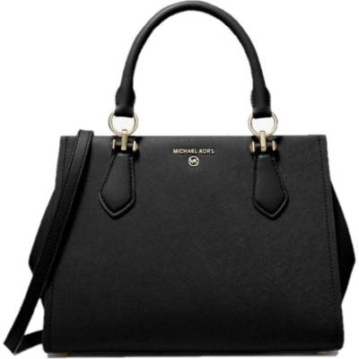 Michael Kors kožená kabelka Marylin black černá