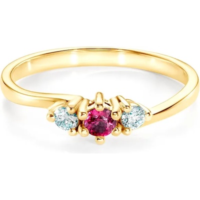 SAVICKI Пръстен Red Passion: злато, рубин