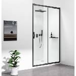 SAPHO Sigma Simply - Душ врата 110 см, прозрачно стъкло/черно GS1111B (GS1111B)