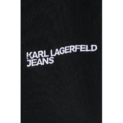 Karl Lagerfeld Jeans Памучен суичър Karl Lagerfeld Jeans в черно с принт A1M20070 (A1M20070)