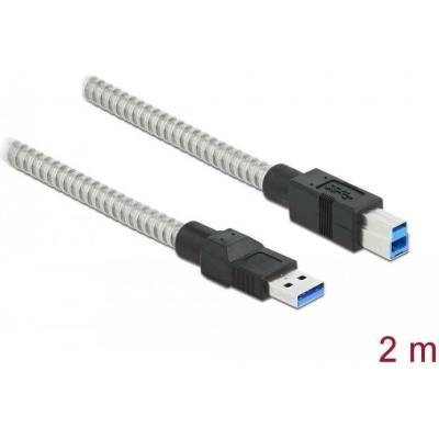 Delock 86779 USB A vidliceUSB B vidlice 2m stříbrný