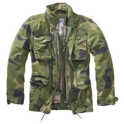 Brandit Премиум мъжко яке в зелен камуфлаж Brandit M65 Giant swedisch camoBW-3101-125 - Зелен камуфлаж, размер XXL