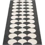 Pappelina Черна и кремава пътека за открито и закрито 70x150 cm Poppy Black Vanilla - Pappelina (PY2X715)