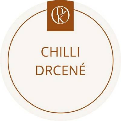 Davídkovo koření Etiketa Chilli drcené béžová průměr 4,5 cm 1 ks