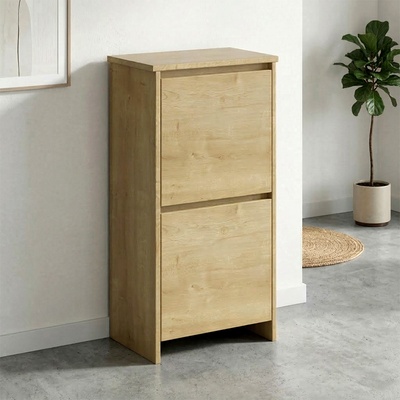 TopMebel Port меламинов шкаф за обувки в цвят сапфирен дъб, размери 48 × 31 × 92 см