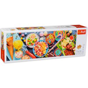 Trefl Панорамен пъзел Trefl от 1000 части - Сладки вкуснотийки (29046)