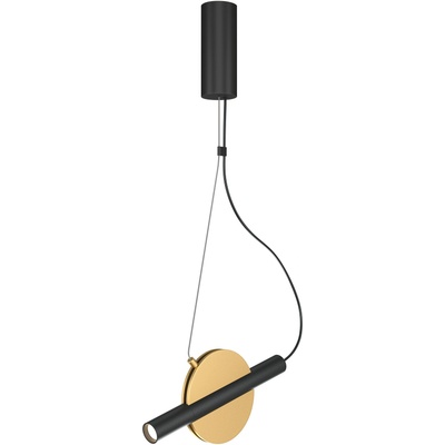 LED пендел Enigma - Maytoni (черно-златен) | Цена 116, 47€ (227, 80 лв) (MOD150PL-L5BS3K)