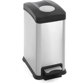 EKO-Europe Кош за отпадъци EKO REJOICE с педал (12 л) - хром мат (EKO 922812 - Matt s/s)