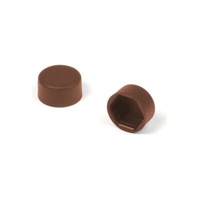 Krytka na 6HR šroub M6/10, hnědá - a matice - Balení 100 ks – Zboží Mobilmania