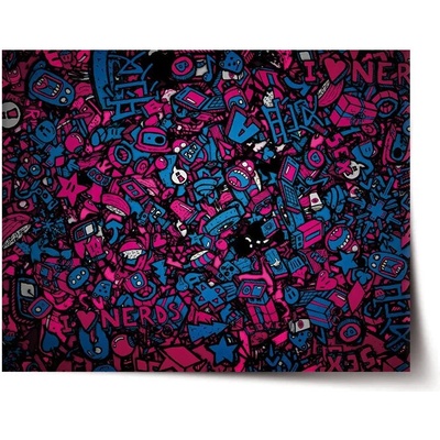 Sablio Plagát Kreslené obrázky - 60x40 cm