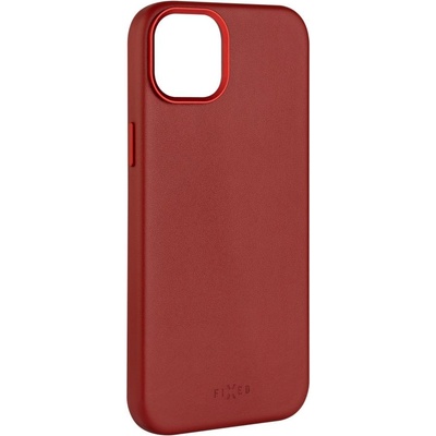FIXED MagLeather калъф от естествена кожа с поддръжка на MagSafe за iPhone 15 Plus, червен FIXLM-1201-RD (FIXLM-1201-RD)