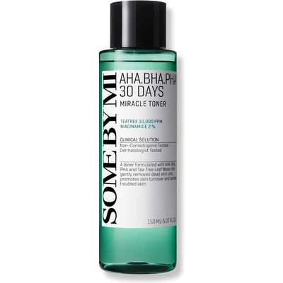 Some By Mi AHA BHA PHA 30 Days Miracle Toner - Ексфолиращ тоник с киселини, 150мл