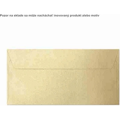 Poštové obálky DL 11,4 x 22,9cm 10ks vanilková farba