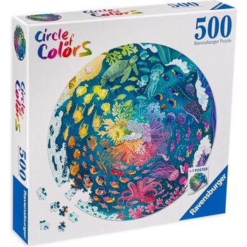 Ravensburger Кръгъл пъзел Ravensburger от 500 части - Океан (17170)