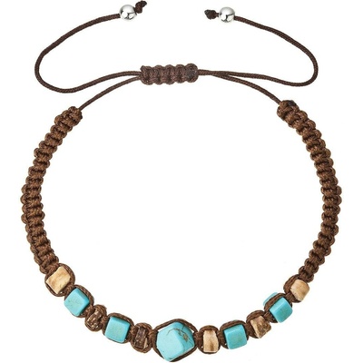 Shamballa hnědý s tyrkysem 43134.3