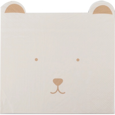 PartyDeco Парти Салфетки за Бебешко Парти "Мече