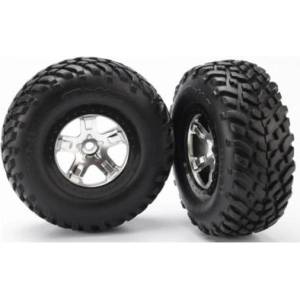 Traxxas колело 2.2/3.0", джанта SCT сатенено-черна, гума SCT (2)