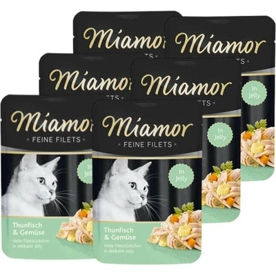 Miamor Feine Filets filety z tuňáka se zeleninou 6x100 g