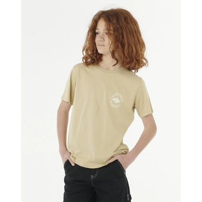 Rip Curl Stapler Tee Boy Khaki Sand
