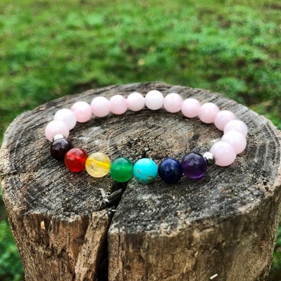 Živé kameny minerální Čakry růženín NARM2021215