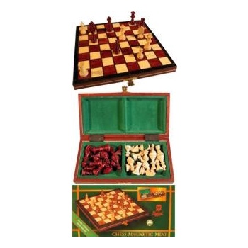 Šachy dřevěné cestovní magnetické