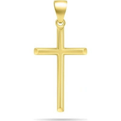 Brilio Silver Nadčasový pozlacený přívěsek křížek PT41Y