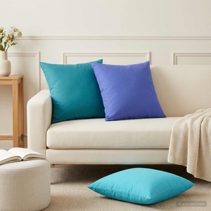 vidaXL Възглавница с възглавница HEERLEN 2 бр. Светлосиньо Полиестер (928099)