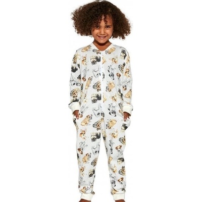 Overal pro holčičky Cornette s pejsky E béžová