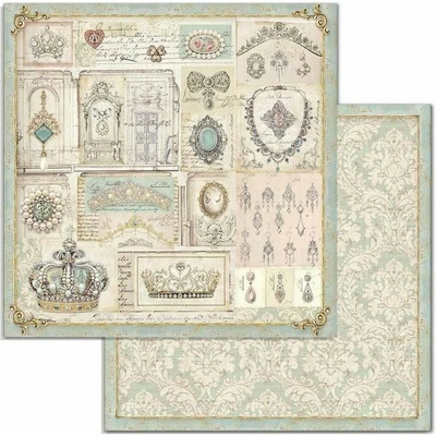 Stamperia papír na scrapbook oboustranný šperky