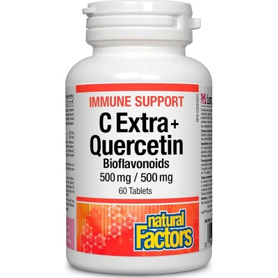 Natural Factors Immune Support C Extra + Quercetin, 60 таблетки, Natural Factors (1333 NF)