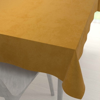 Biante Sametový obdélníkový ubrus Velvet Premium SVP-047 Hořčicový 80x120 cm