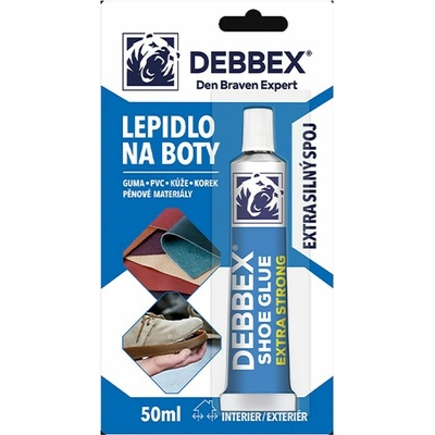 DEBBEX - Lepidlo na topánky žltkastá 50 ml