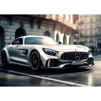 autor Plagát, Obraz - Silver sportcar, 40 × 30 cm