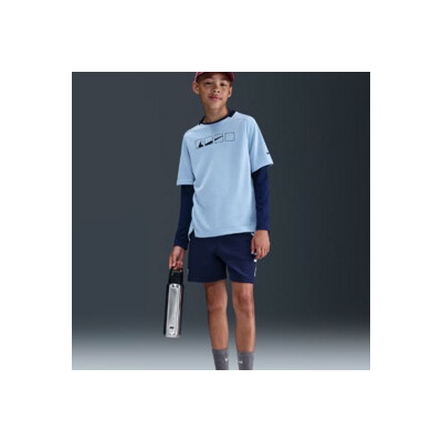 Nike Kids Dri-FIT Multi Fleece Shorts 0198481986293 Modrá