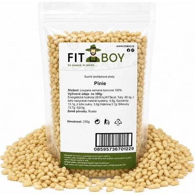 FITBOY Piniové oriešky 250 g