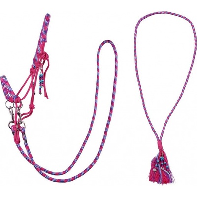 QHP Provazový set na ježdění Liberty fuchsia