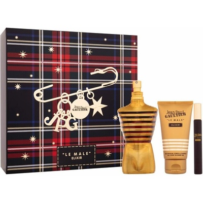 Jean Paul Gaultier Le Male Elixir EDP 125 ml + EDP 10 ml + sprchový gél 75 ml pre mužov
